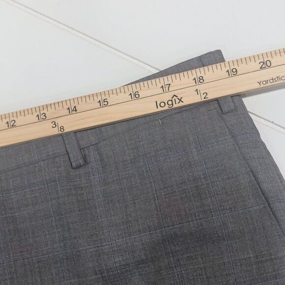 J Hilburn Men's 38x31 Reda 1865 Italian Wool Super 130's Dress Pant Gray NEW! - Picture 10 of 14